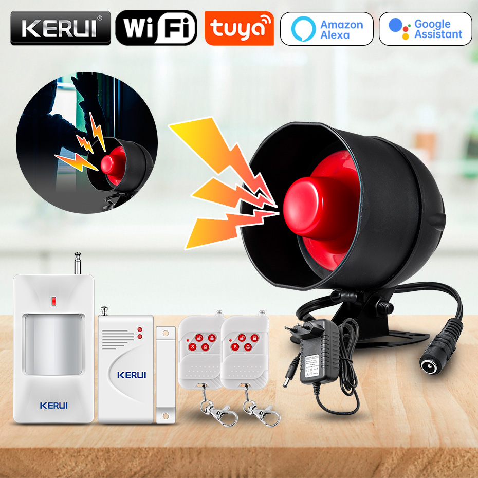 Sim Gsm Alarm - KERUI Tuya Smart WIFI Wireless Security