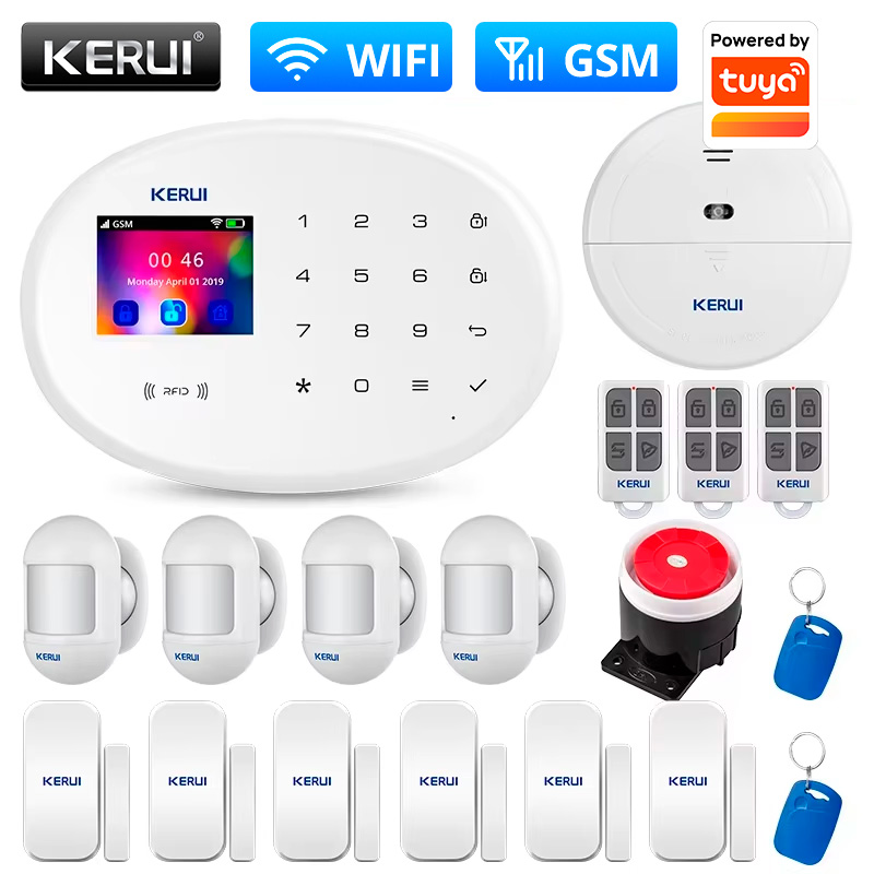 Sim Gsm Alarm - KERUI Home Security Protection WIFI GSM