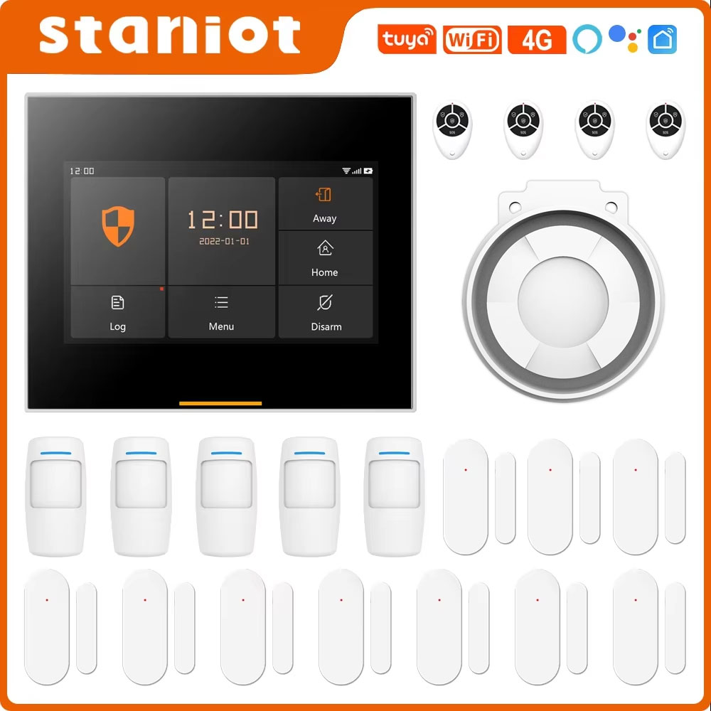 Sim Gsm Alarm - Staniot 433MHz Wireless Wifi 4G Smart