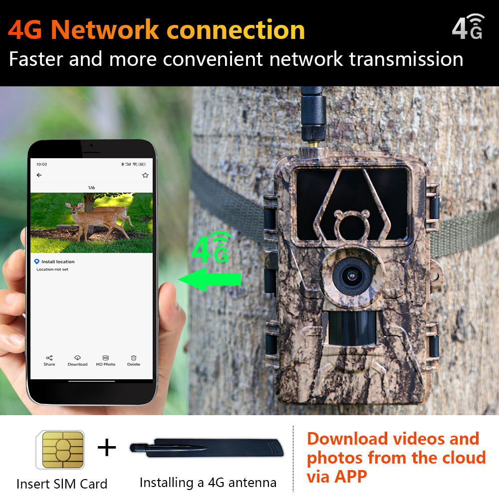Trail Cam with 8K Video 60MP I - Home Security Images 评论和价格