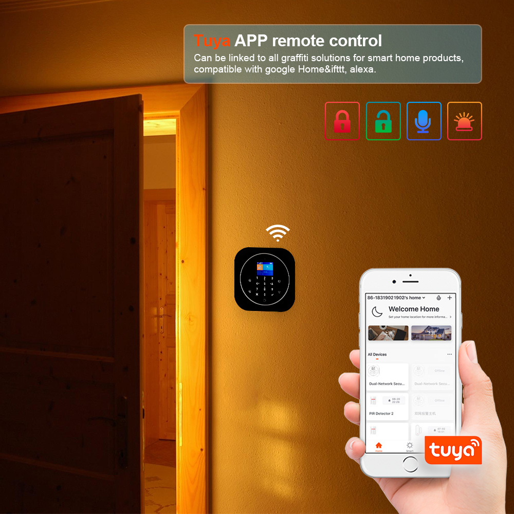 KERUI G12 2G Wifi Wireless Hom - Sim Gsm Alarm 评论和价格