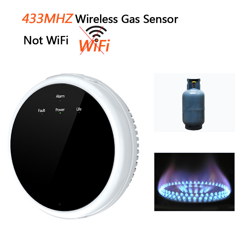 Wireless Gas detector 433MHz G - Home Security Alarm System 评论和价格