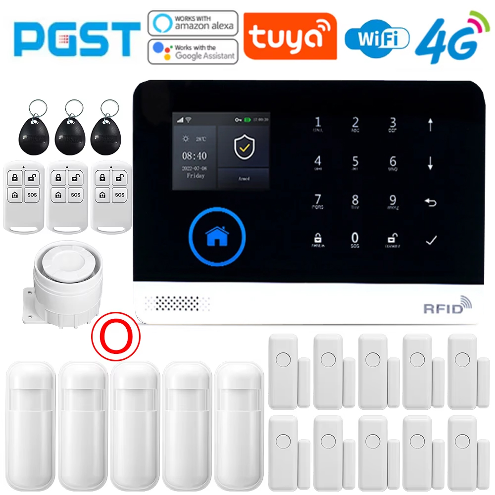 PGST Home Alarm System, WIFI S - Sim Gsm Alarm 评论和价格