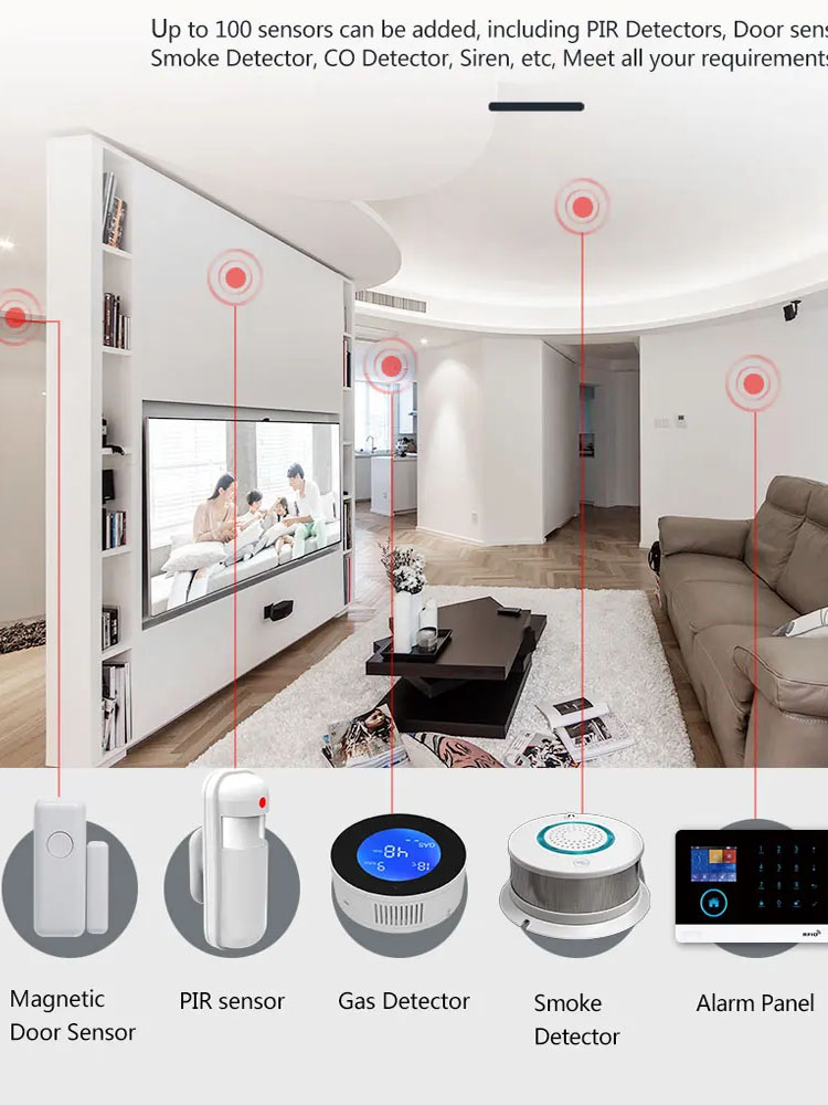 PGST Home Alarm System, WIFI S - Sim Gsm Alarm 评论和价格
