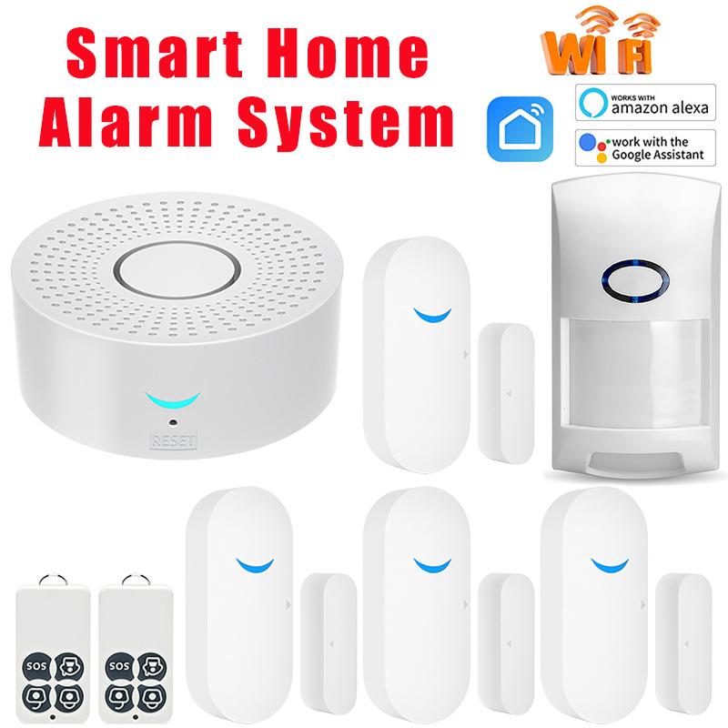 433MHz Smart Home Tuya WiFi Do - Home Security Alarm System 评论和价格