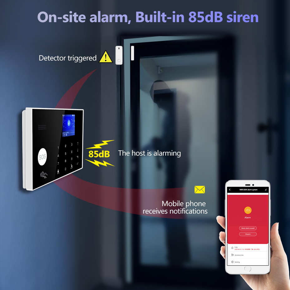 KERUI 433mhz 4G/WIFI Home Alar - Home Zone Security App 评论和价格