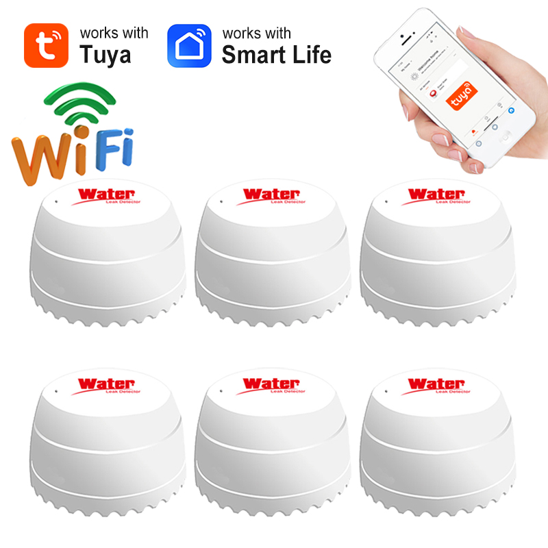 Tuya WiFi Water Leakage Sensor - Home Security Alarm System 评论和价格