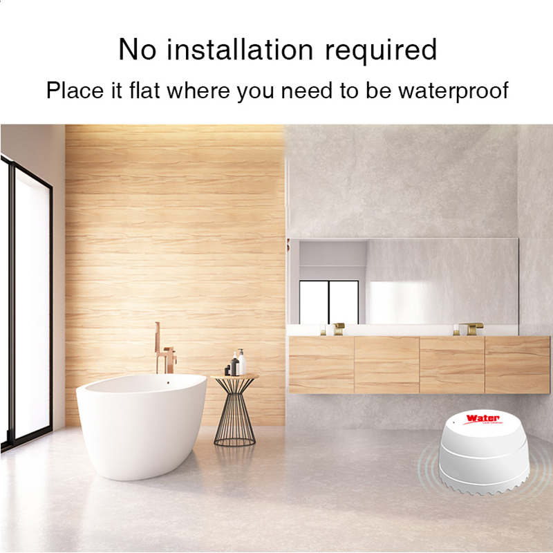 Tuya WiFi Water Leakage Sensor - Home Security Alarm System 评论和价格