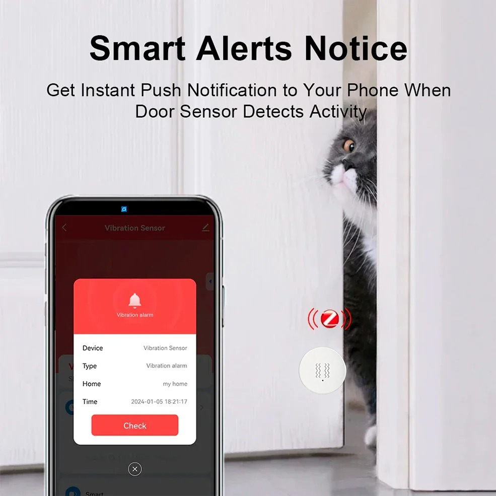 Tuya ZigBee Smart Vibration &  - Home Security Alarm System 评论和价格