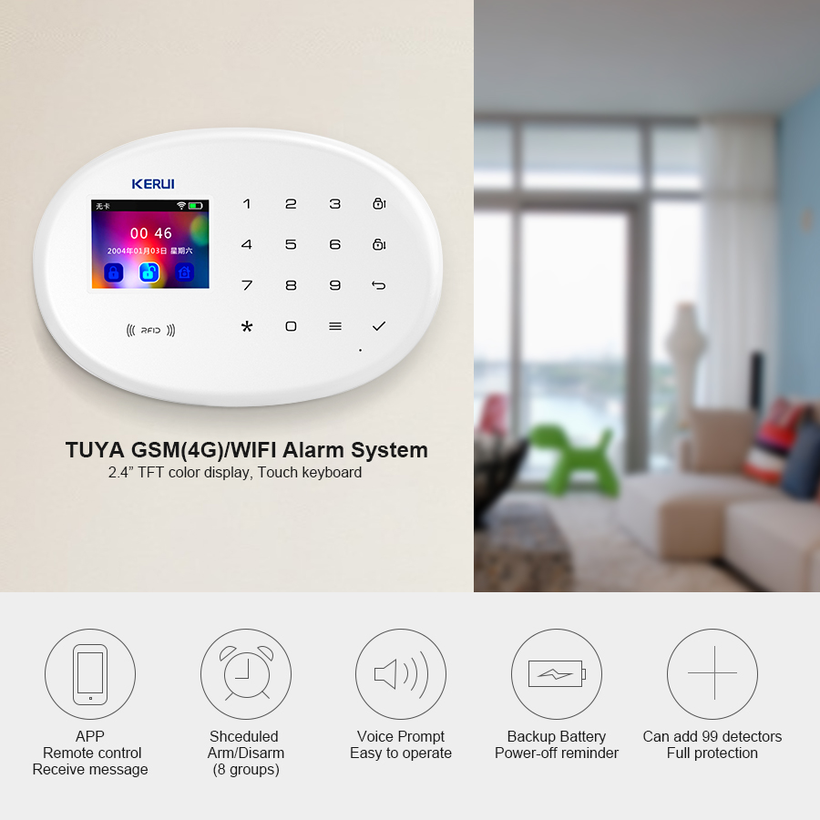 KERUI Home Security Protection - Sim Gsm Alarm 评论和价格