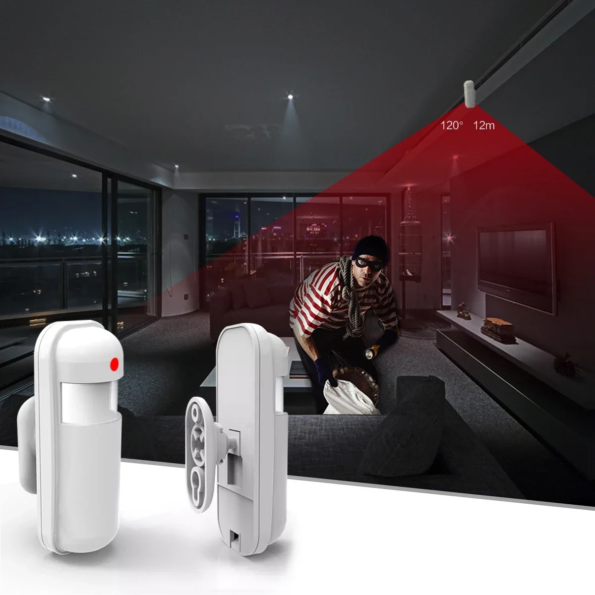 433MHz Motion Sensor Wireless  - Sim Gsm Alarm 评论和价格