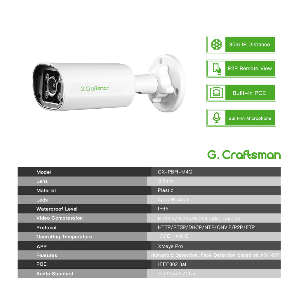 C GC PB 4MP POE IP Camera,Buil - Home Security And Cameras 评论和价格