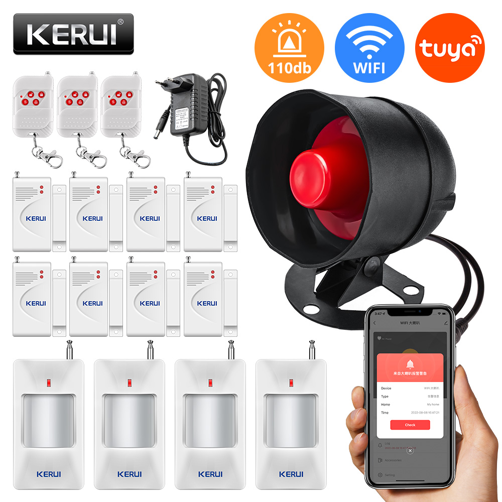 KERUI Tuya WIFI Loudly Speaker - Sim Gsm Alarm 评论和价格