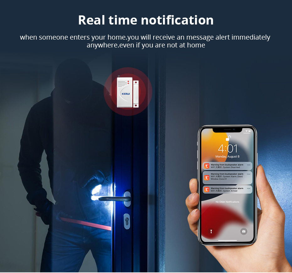 KERUI Tuya WIFI Loudly Speaker - Sim Gsm Alarm 评论和价格