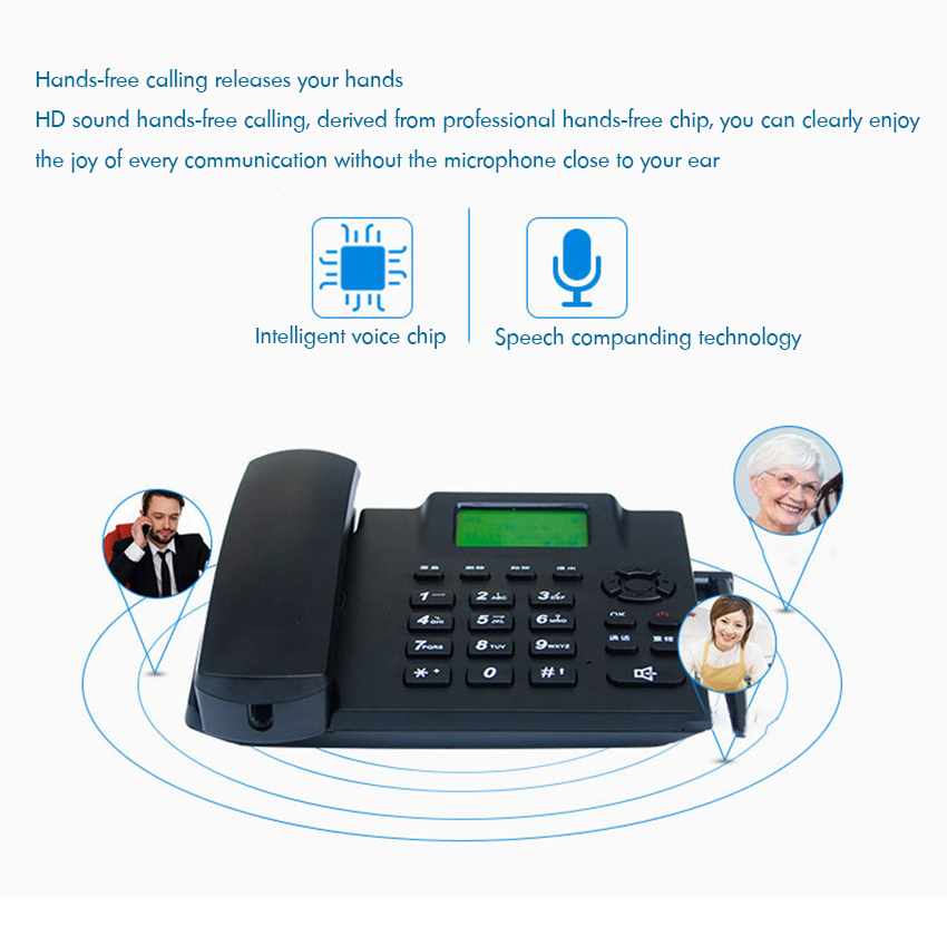 Desktop Wireless Telephone GSM - Sim Gsm Alarm 评论和价格