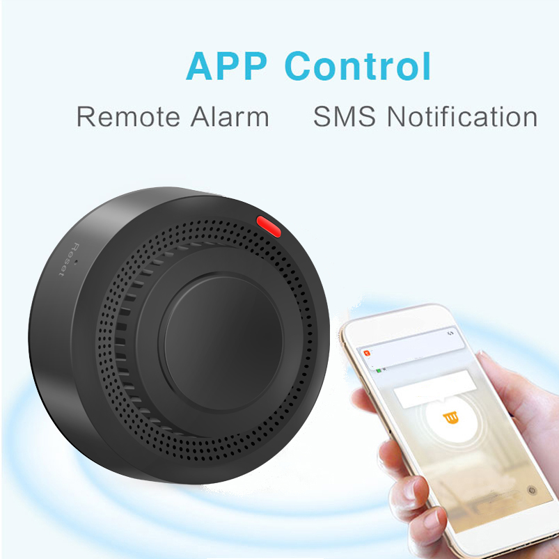 2.4G WiFi Smoke Detector Wirel - Sim Gsm Alarm 评论和价格